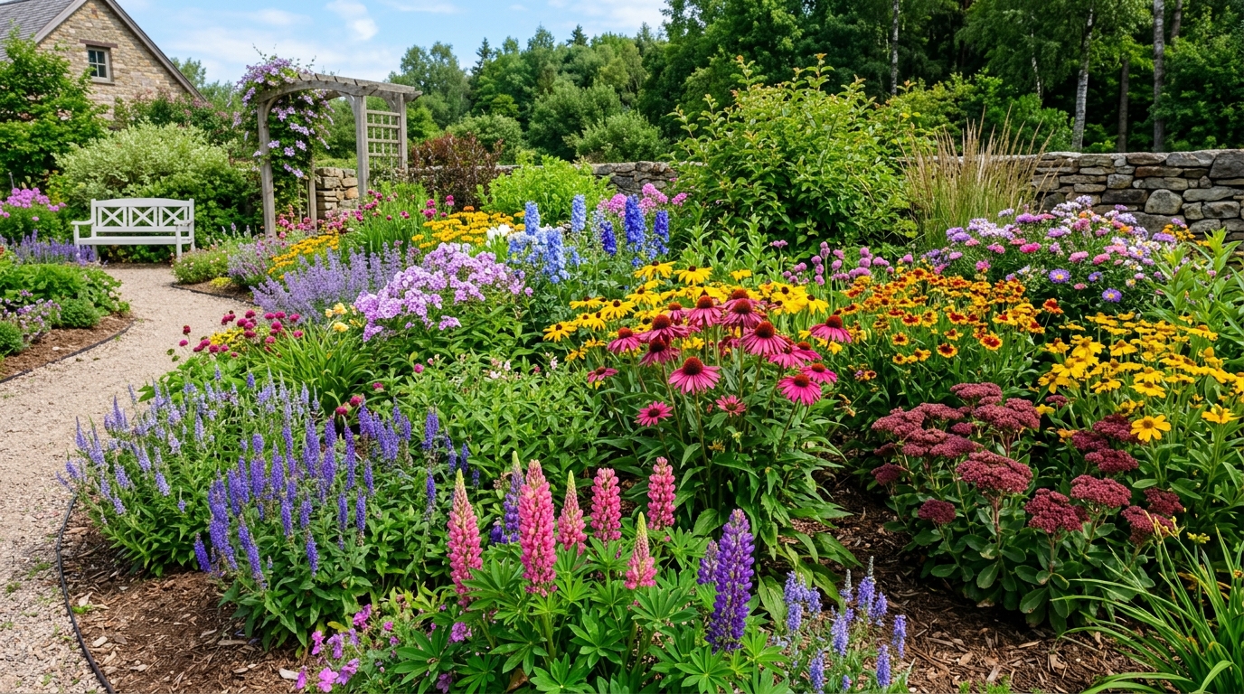 Цветы для клумбы с мая по сентябрь