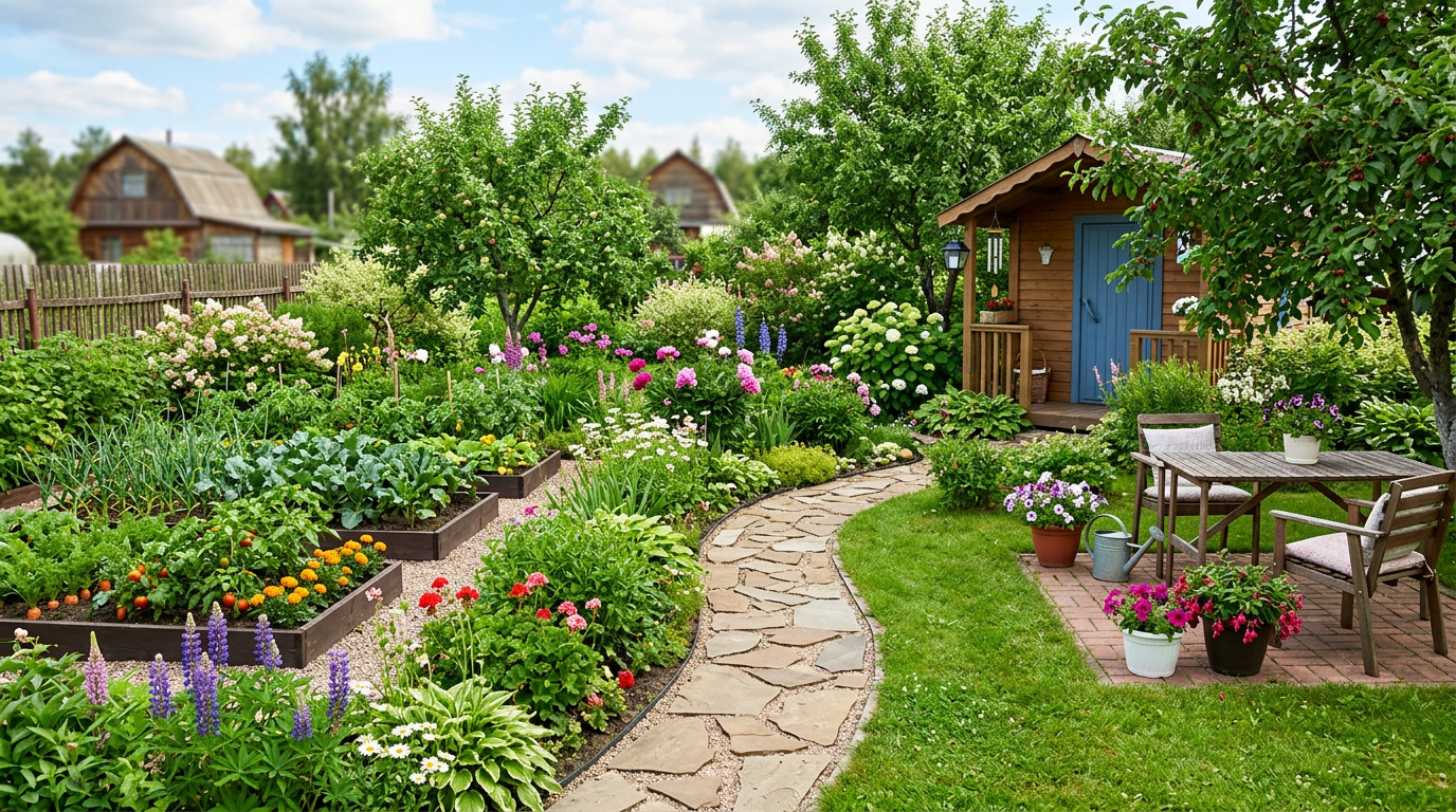 Дача красиво и удобно: лайфхаки без больших затрат