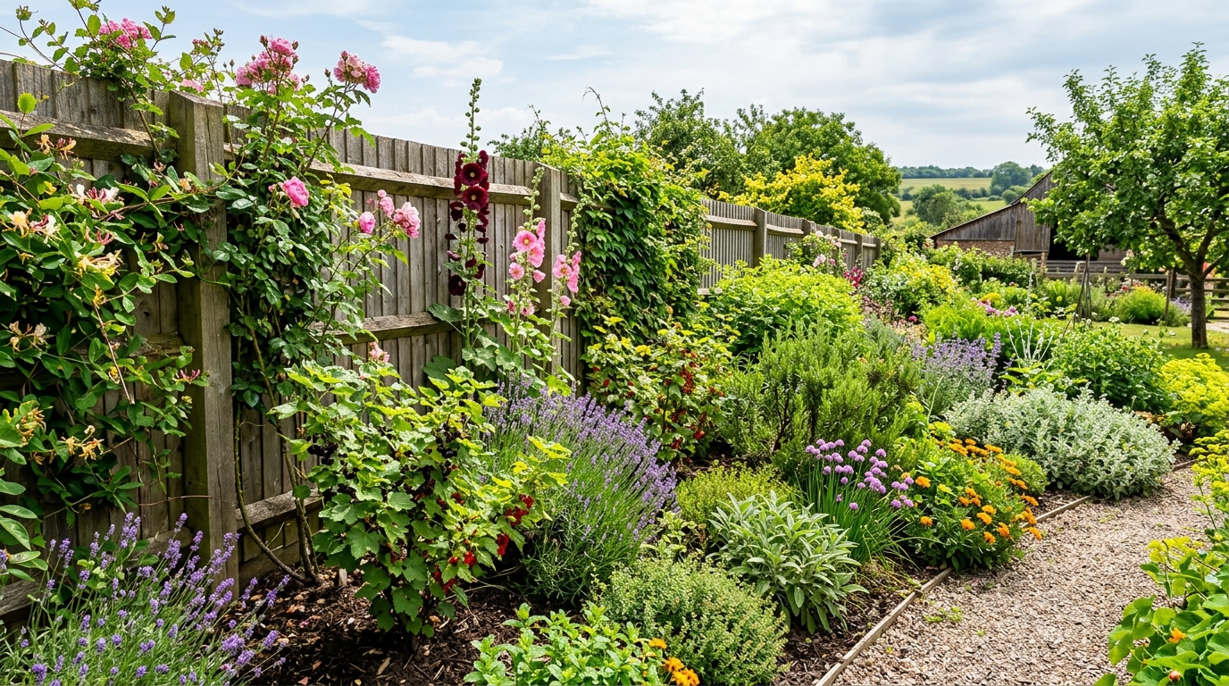 Что посадить вдоль забора: ТОП растений для пользы