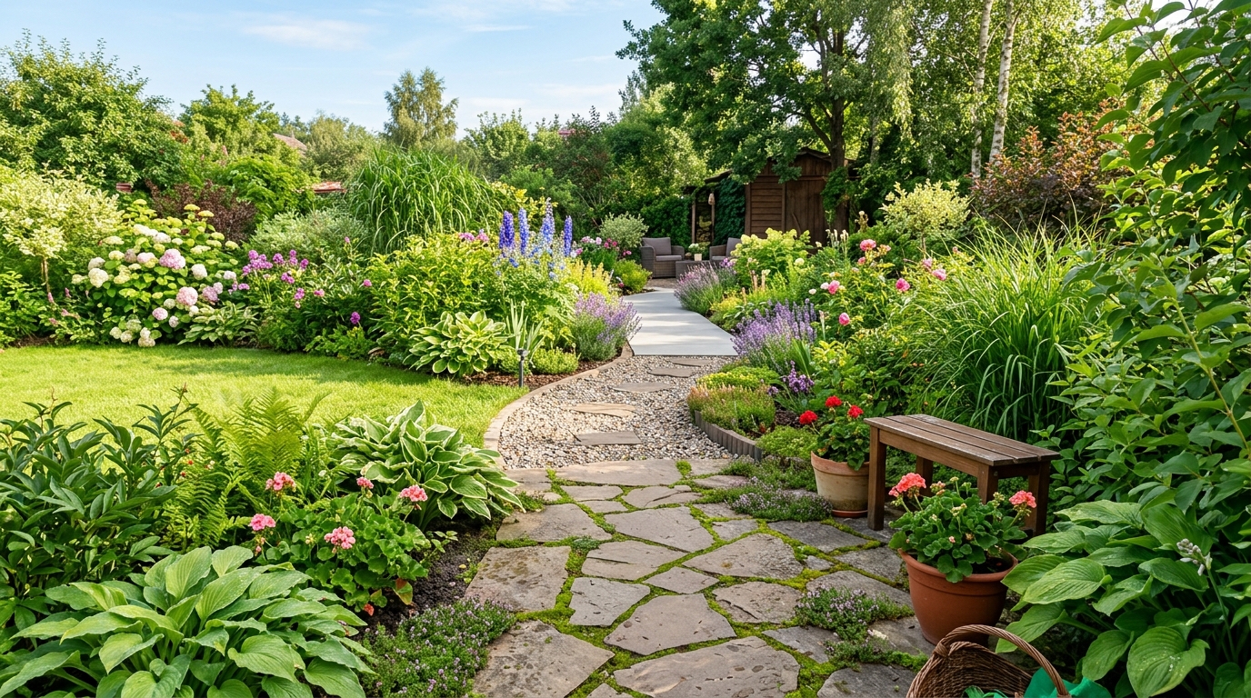 Какие дорожки на участке удобнее и практичнее