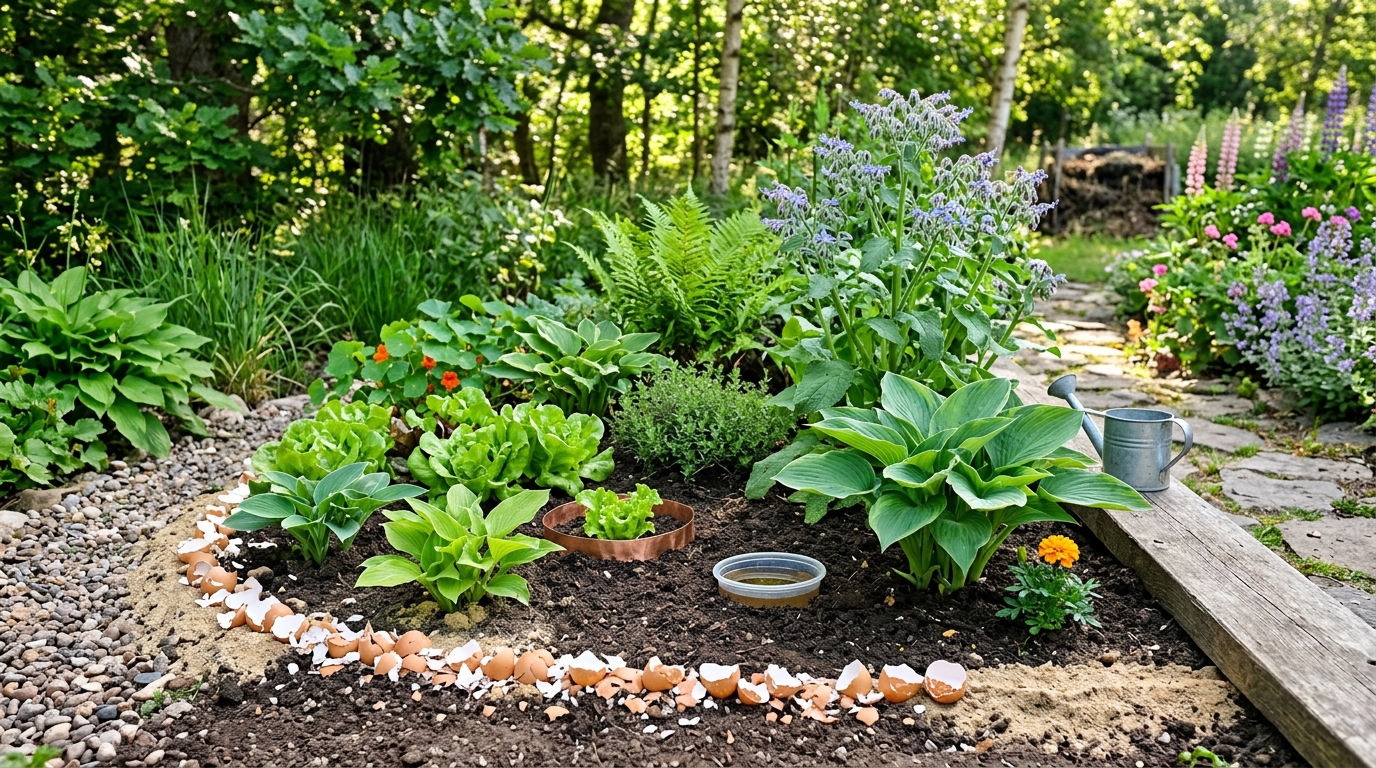 Слизни на участке: как уменьшить их без химии