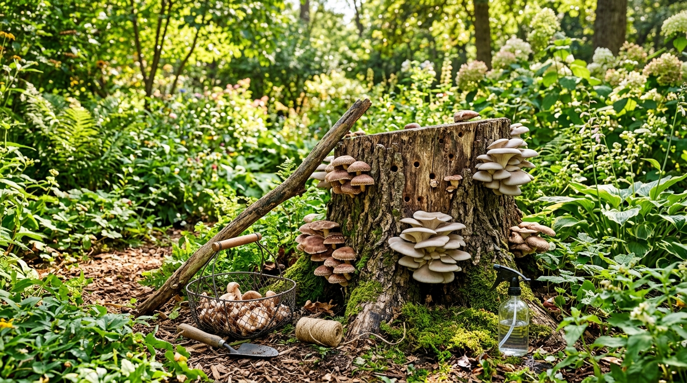 Грибы на пнях: что посадить и как ухаживать