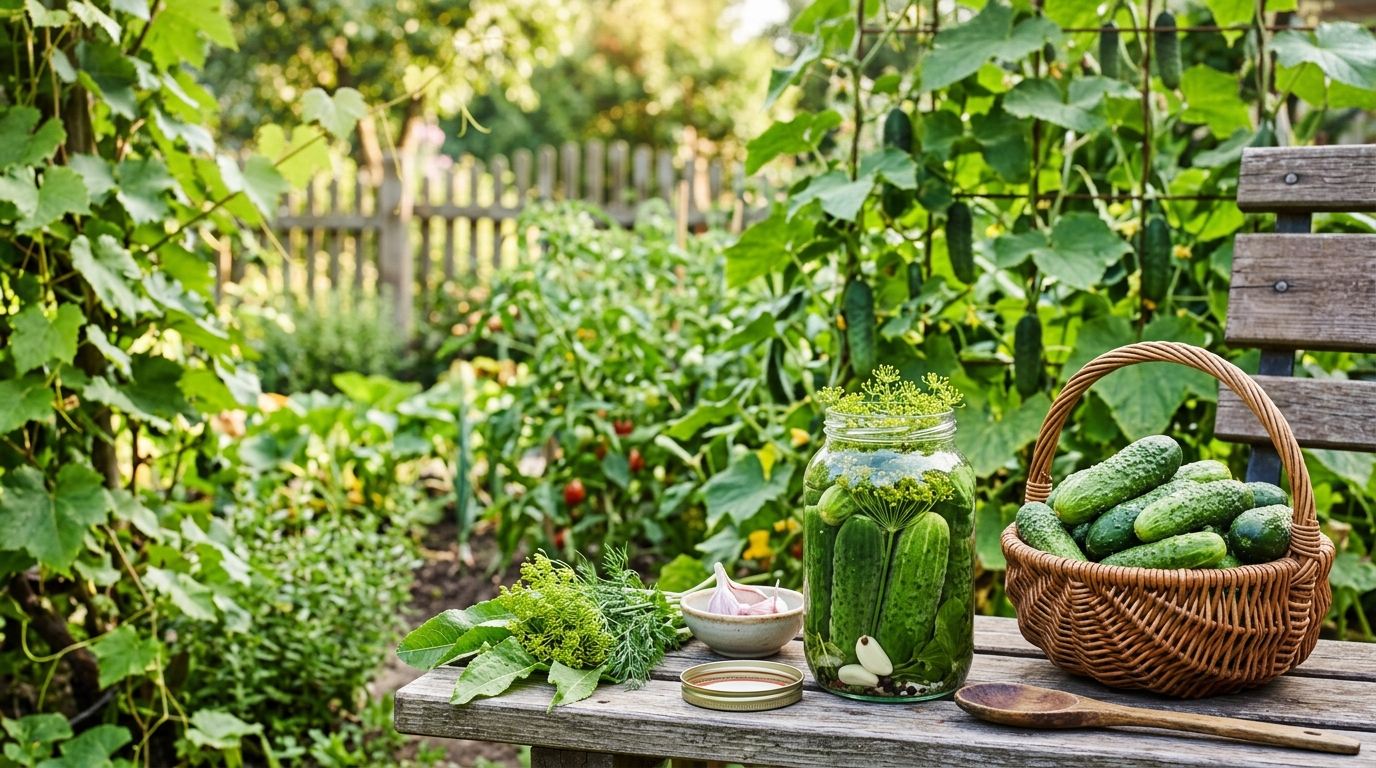 Хрустящие огурцы в банках: простой пошаговый рецепт