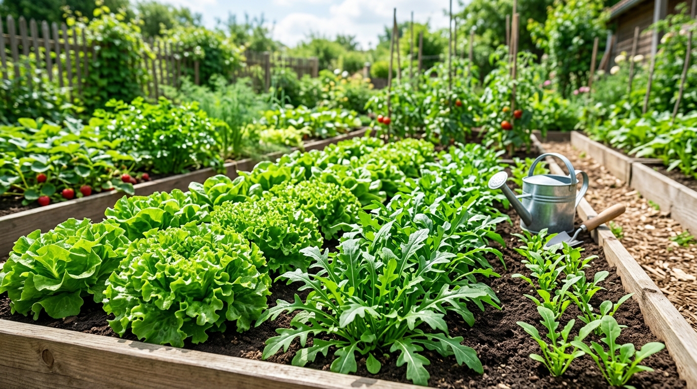 Как продлить сбор салата и рукколы на грядке