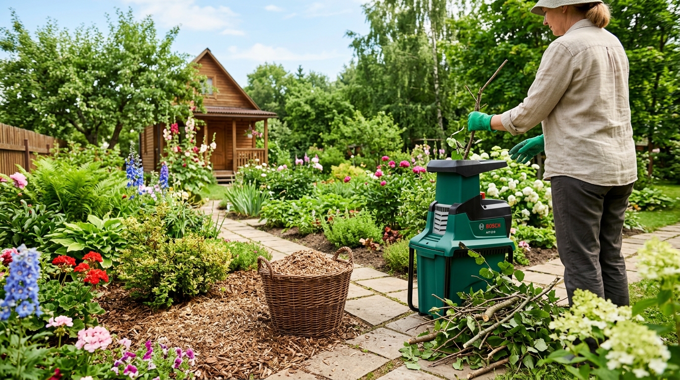 Нужен ли дачнику измельчитель веток: когда полезен